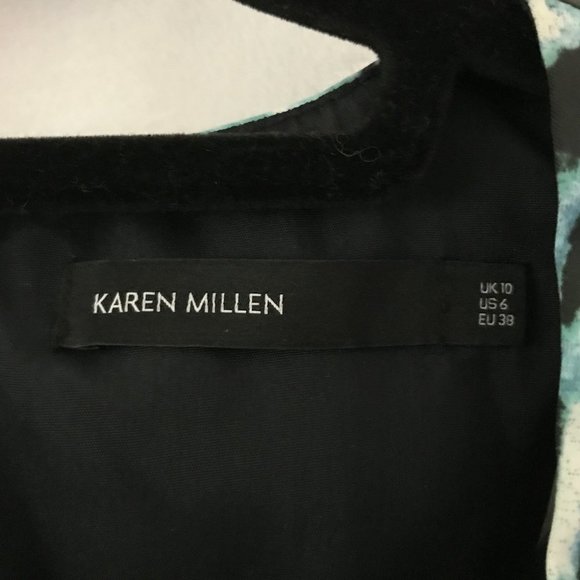 Karen Millen Teal Blue Sleeveless Dress - Picture 5 of 6